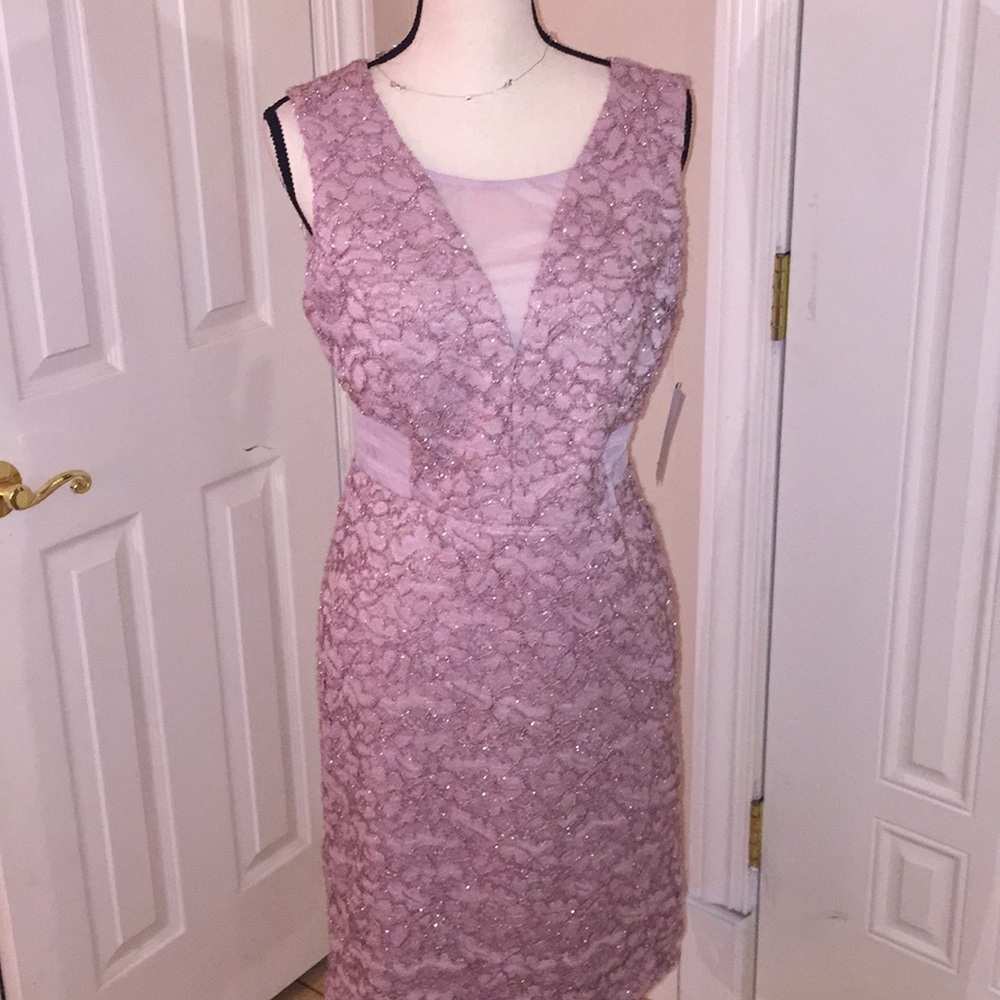 Pink sparkle Nwt En focus 12 bridesmaid dress